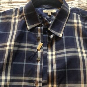 Navy Blue White and Baby Blue Long Sleeve